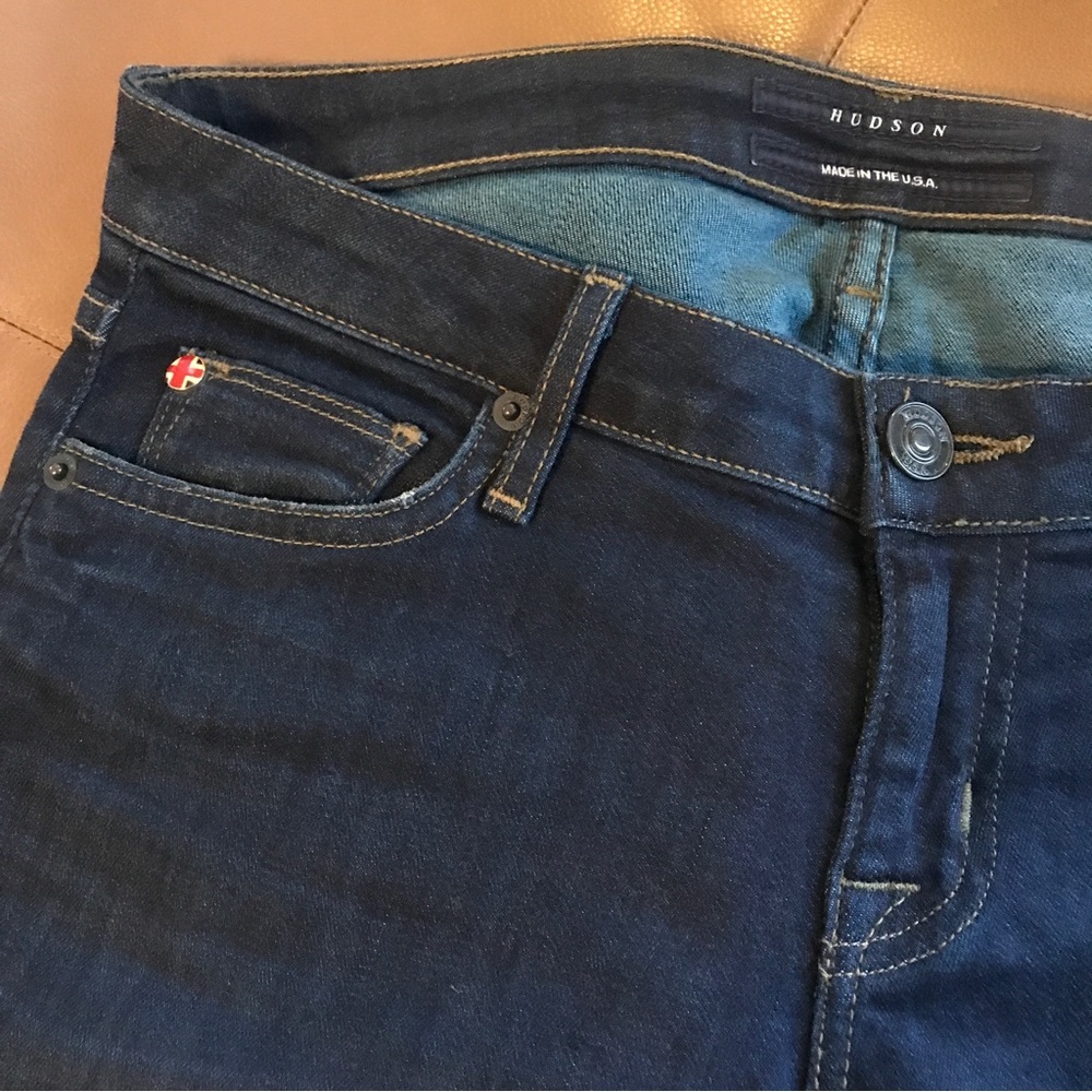 Hudson Dark Wash Low Rise Womens Skinny Jeans